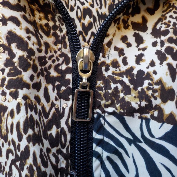 EUC Lightweight Koret Sport Front Zip Animal Print Jacket XL - Picture 11 of 14
